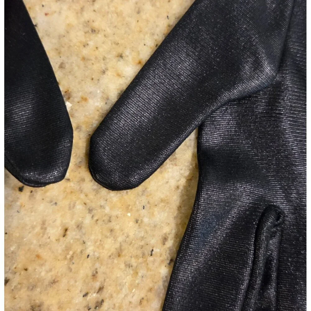 Vintage Womens Size XS-S 6 Black Nylon Formal 12